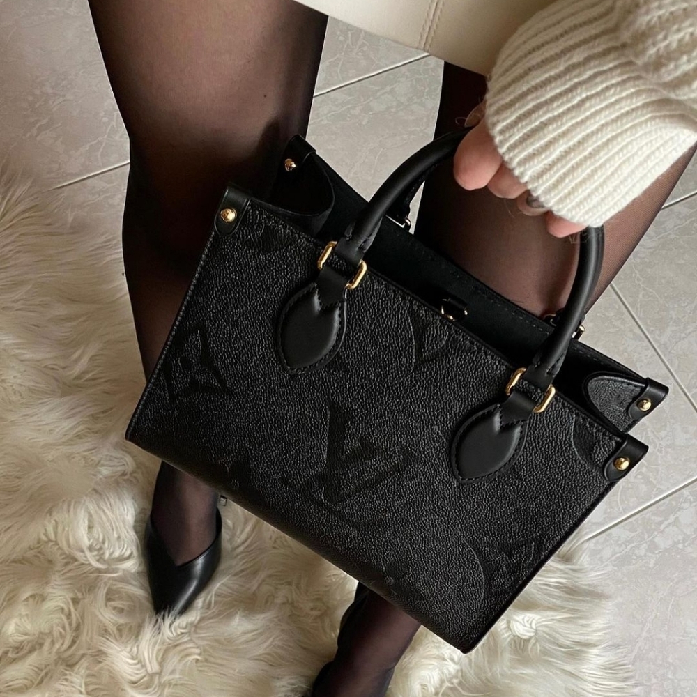 MSRP $3,500 BRAND NEW! LOUIS VUITTON LV Empreinte ONTHEGO PM BLACK